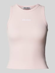 Tanktop mit gerippten Abschlüssen von Review Rosa - 39