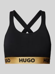 Bralette mit elastischem Label-Bund Modell 'SPORTY' von HUGO Gelb - 1