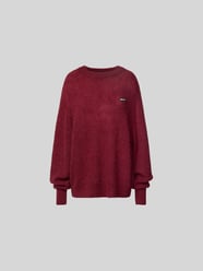 Oversized Wollpullover mit Mohair-Anteil von ROTATE Bordeaux - 45