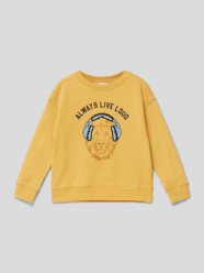 Sweatshirt mit Motiv-Print von Mango Gelb - 43