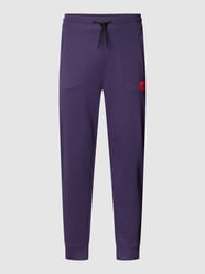 Sweatpants mit Label-Patch Modell 'Doak' von HUGO Lila - 24