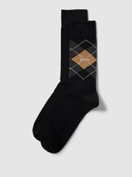 Socken mit Label-Detail im 2er-Pack von BOSS Schwarz - 45