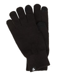 Touchscreen-handschoenen met ribstructuur van Jack & Jones Grijs / zwart - 17