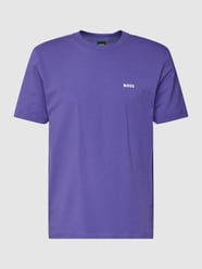 T-Shirt mit Label-Print von BOSS Green Lila - 26