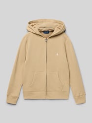 Sweatjacke mit Label-Stitching und Känguru-Tasche von Polo Ralph Lauren Kids - 7