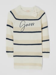 Strickkleid mit Logo-Stickerei  von Guess Weiß - 32