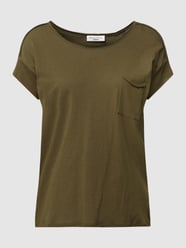 T-Shirt mit Rollsäumen von Marc O'Polo Denim Grün - 37