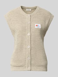 Mouwloos vest met structuurmotief, model 'CRASHWAY' van American Vintage - 21