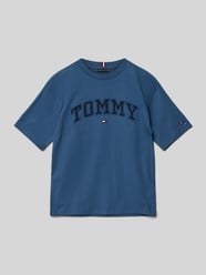 T-Shirt mit Rundhalsausschnitt von Tommy Hilfiger Teens Blau - 14