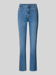 Jeansy o kroju slim fit z kieszeniami z tyłu od Christian Berg Woman - 27
