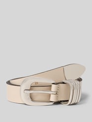 Gürtel aus echtem Leder mit Dornschließe von Vanzetti Beige - 39