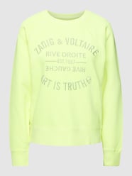 Sweatshirt met labelstitching, model 'UPPER BLASON BRODE' van Zadig & Voltaire Geel - 9