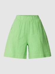 Korte broek van puur katoen met steekzakken, model 'Piro' van YAS Groen - 12