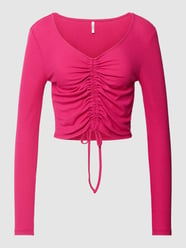 Longsleeve mit Rippenstruktur Modell 'SHIA' von Only Pink - 40