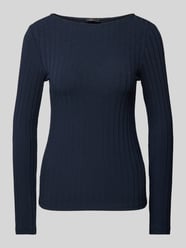 Longsleeve mit Rundhalsausschnitt Modell 'Sovke' von OPUS Blau - 41