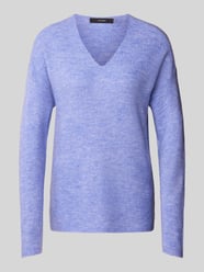 Regular Fit Strickpullover mit V-Ausschnitt Modell 'CREWLEFILE' von Vero Moda Blau - 7