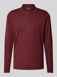 Regular Fit Poloshirt mit Brusttasche von RAGMAN Bordeaux - 31