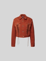 Cropped Jacke mit Knopfleiste von Rabanne Braun - 3