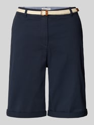 Bermudy chinosy z paskiem od Christian Berg Woman - 2