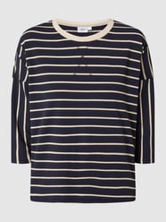 Bluza z rękawem o dł. 3/4 model ‘Nukka’ od Saint Tropez Niebieski - 22