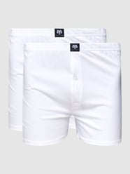 PLUS SIZE boxershort met labelpatch in een set van 2 stuks van Ceceba Plus Wit - 4