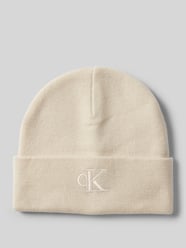 Beanie mit Label-Stitching von Calvin Klein Jeans Beige - 1