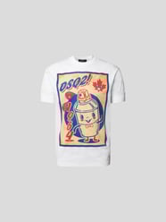 T-Shirt mit Motiv-Print von Dsquared2 Weiß - 36
