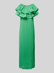 Długa sukienka z plisami model ‘KIRA’ od Copenhagen Muse Zielony - 31