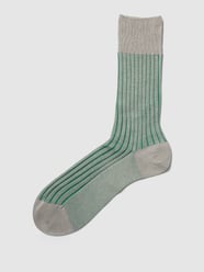 Socken mit elastischem Rippenbündchen Modell 'SHADOW' von Falke Grau - 29