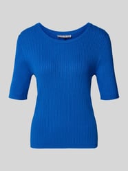 sim fit gebreide pullover van viscosemix met kabelpatroon van Christian Berg Woman Selection - 11