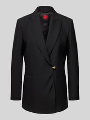 Długi żakiet taliowany w kopertowym stylu model ‘AMEANE’ od HUGO - 17