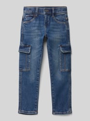 Straight Fit Jeans aus Baumwollmix mit Cargotaschen Modell 'PELLE' von s.Oliver RED LABEL Blau - 10