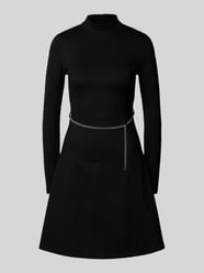 Knielanges Kleid mit geripptem Stehkragen Modell 'Nelora' von HUGO - 8