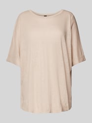 Oversized T-shirt met ronde hals van Stefanel Grijs / zwart - 5