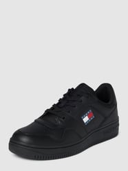 Sneakers van leermix van Tommy Jeans Zwart - 24