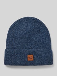 Czapka beanie z naszywką z logo od camel active - 10