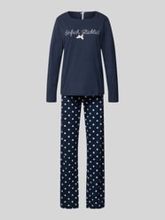 Pyjama met stitching en ronde hals van LOUIS & LOUISA - 40