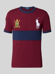 T-Shirt mit Label-Stitching von Polo Ralph Lauren Bordeaux - 31