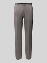 Regular fit pantalon met paspelzakken aan de achterkant, model 'Jersey' van Roy Robson Bruin - 32