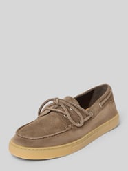 Loafersy z czystego nubuku bydlęcego Model 'KARA 1B' od Marc O'Polo - 5