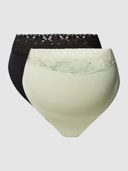 Umstands-Slip in Ripp-Optik im 2er-Pack Modell 'HEAL' von Mamalicious Grün - 24