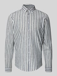 Slim Fit Freizeithemd mit Button-Down-Kragen von Lindbergh - 14