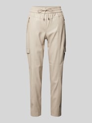 Cargohose mit elastischem Bund von comma Beige - 2