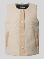 Weste aus Teddyfell mit Knopfleiste Modell DULSIE LINER von Barbour Beige - 22