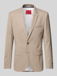 Slim Fit 2-Knopf-Sakko mit Reverskragen Modell 'Arti' von HUGO Beige - 28