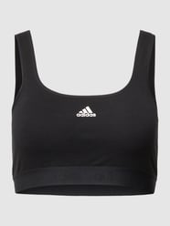 Stanik z nadrukiem z logo od ADIDAS SPORTSWEAR Czarny - 24