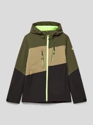 Softshell-jack met colour-blocking-design van Killtec Groen - 21