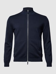 Strickjacke mit Logo-Stitching von ARMANI EXCHANGE Blau - 28