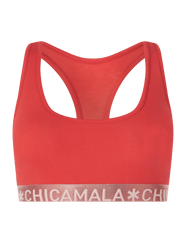 Bustier met stretch van Chicamala Rood - 4