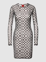 Knielanges Kleid mit Allover-Muster Modell 'Namara' von HUGO Schwarz - 29